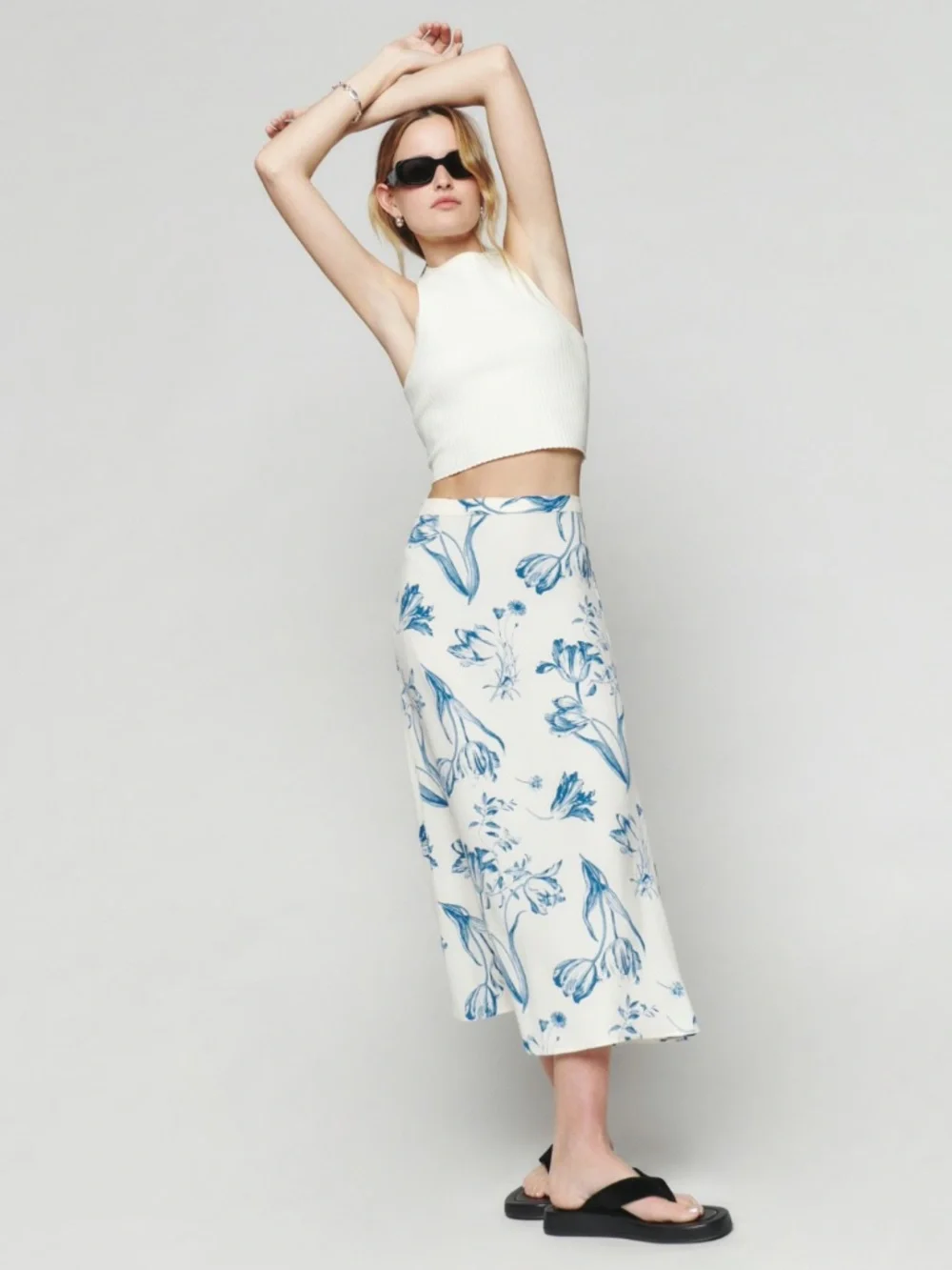 NEW Reformation Bea Skirt Lisse 12